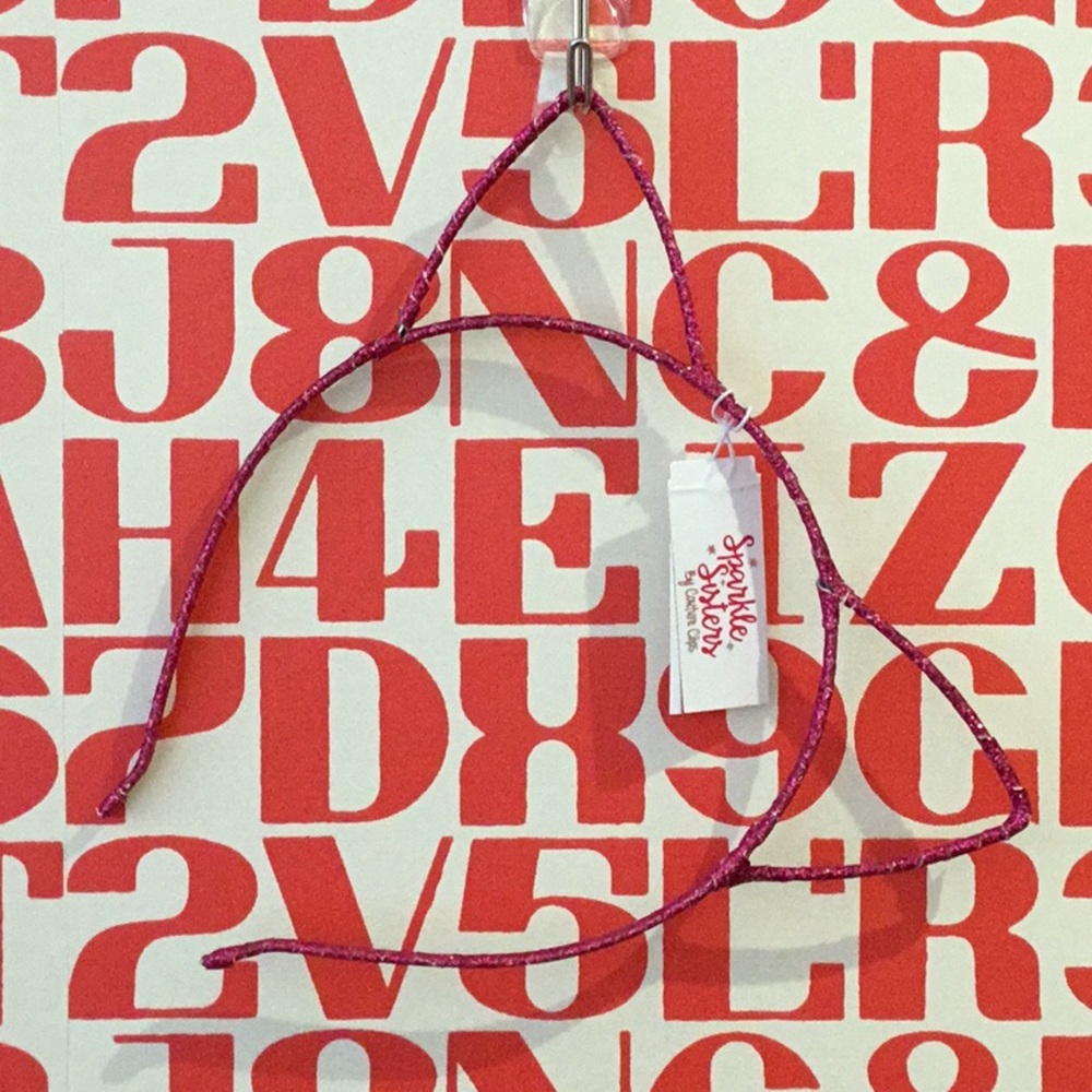 Sparkle Sisters Glitter Cat Ears Headband, NWT